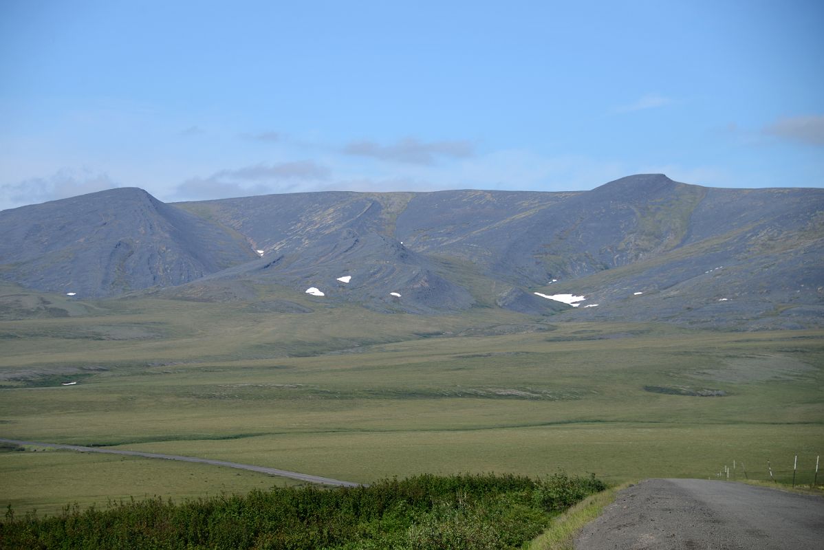 21C The Dempster Highway And The Richardson Mountains In Yukon From Between The Yukon Northwest Territories Border And Arctic Circle
